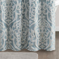 Jacquard Shower Curtain Aqua Silver Polyester