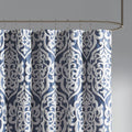 Jacquard Shower Curtain Silver Cotton