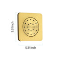 Concealed Installation Body Jet Shower Spa Square Massage Jets Spray Body Shower Bodyspray 3Pcs Gold Abs
