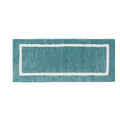 Reversible High Pile Tufted Microfiber Bath Rug Aqua Microfiber