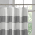 Shower Curtain With 3M Treatment Grey Polyester