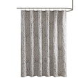 Jacquard Shower Curtain Silver Cotton