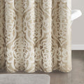 Jacquard Shower Curtain Tan Ivory Polyester