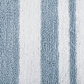 Reversible Bath Rug Blue Cotton