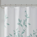 Burnout Printed Shower Curtain Seafoam Polyester