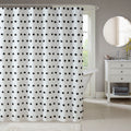 Shower Curtain Black Cotton