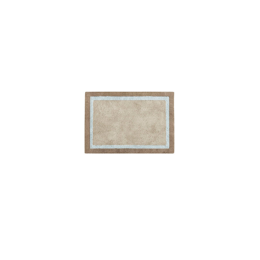 Cotton Tufted Bath Rug Blue Cotton