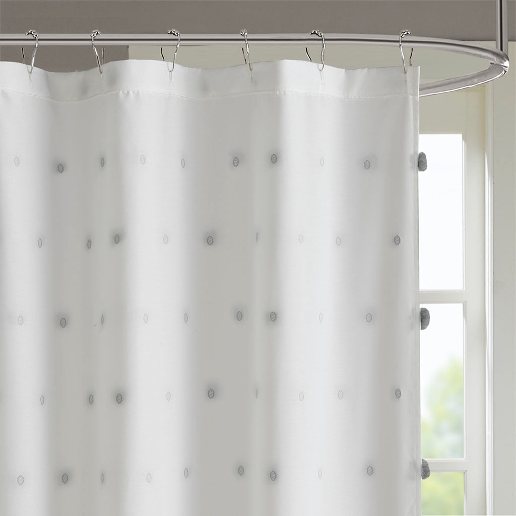 Shower Curtain Grey Polyester