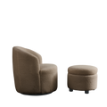 Video Welike Swivel Barrel Chair, Living Room Swivel Chair With Round Storage Chair, 360 Swivel Club Chair, Nursery, Bedroom, Office, Hotel With Upholstered Modern Armchair, Teddy Fabric Coffee Foam Fabric
