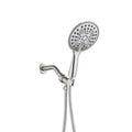 Cobbe 8 Functions Shower Head with handheld High brushed nickel-metal