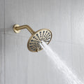 6 In. Detachable Handheld Shower Head Shower Faucet brushed gold-brass