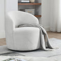 Video Welike Swivel Barrel Chair, Living Room Swivel Chair With Round Storage Chair, 360 Swivel Club Chair, Nursery, Bedroom, Office, Hotel With Upholstered Modern Armchair, Teddy Fabric White Teddy Foam Fabric