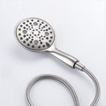 Cobbe 8 Functions Shower Head with handheld High brushed nickel-metal