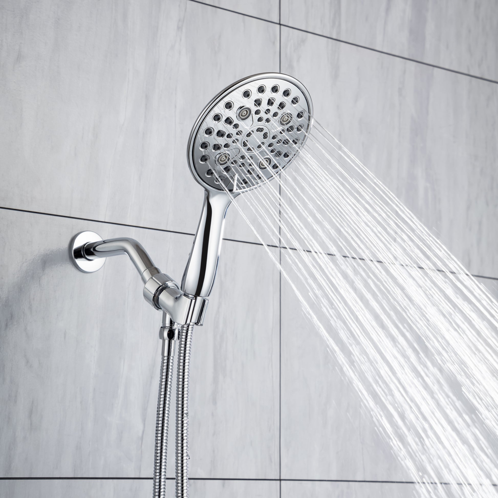 Cobbe 8 Functions Shower Head with handheld High chrome-metal