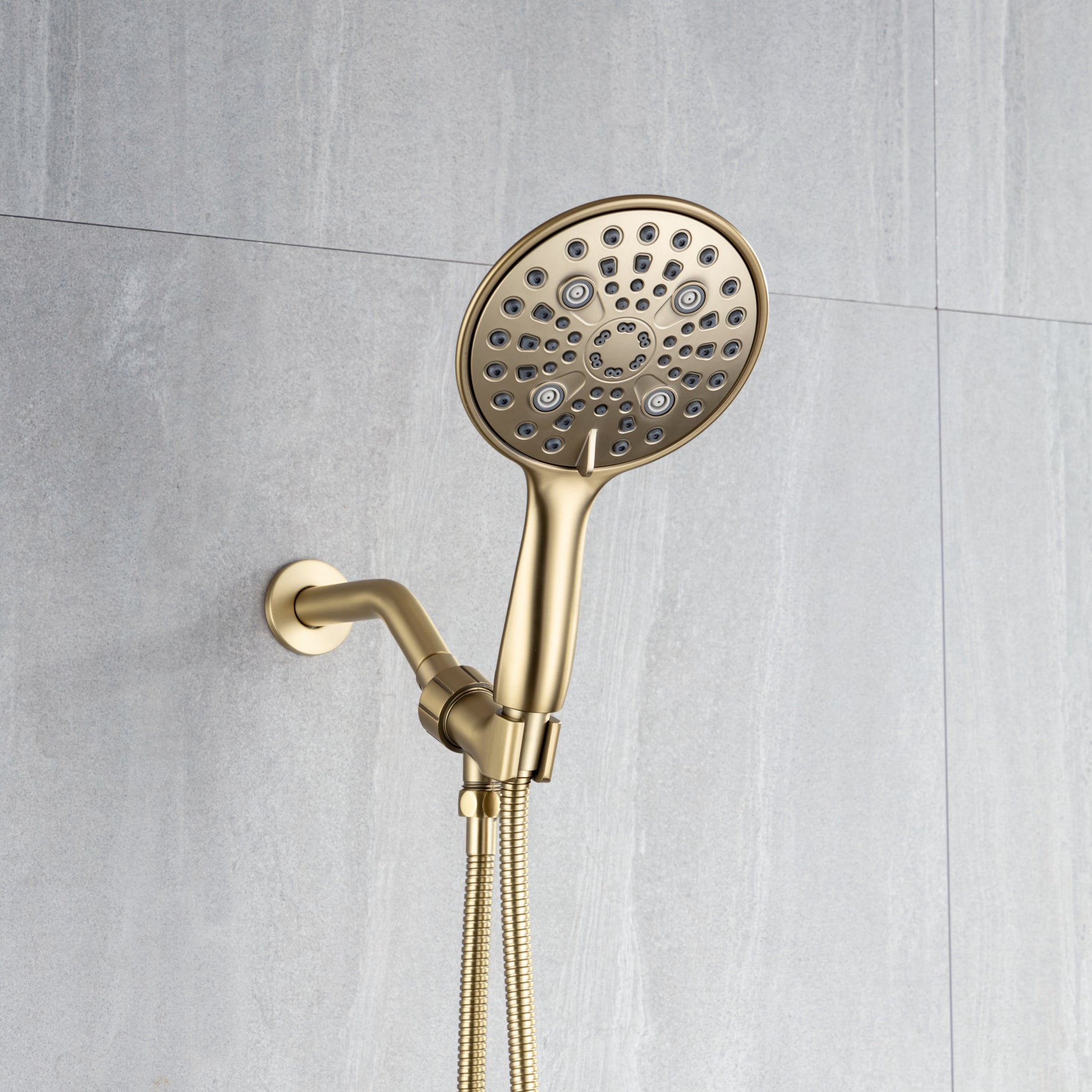 Cobbe 8 Functions Shower Head with handheld High brushed gold-metal