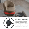Video Welike Swivel Barrel Chair, Living Room Swivel Chair With Round Storage Chair, 360 Swivel Club Chair, Nursery, Bedroom, Office, Hotel With Upholstered Modern Armchair, Teddy Fabric Coffee Foam Fabric