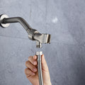 Cobbe 8 Functions Shower Head with handheld High brushed nickel-metal