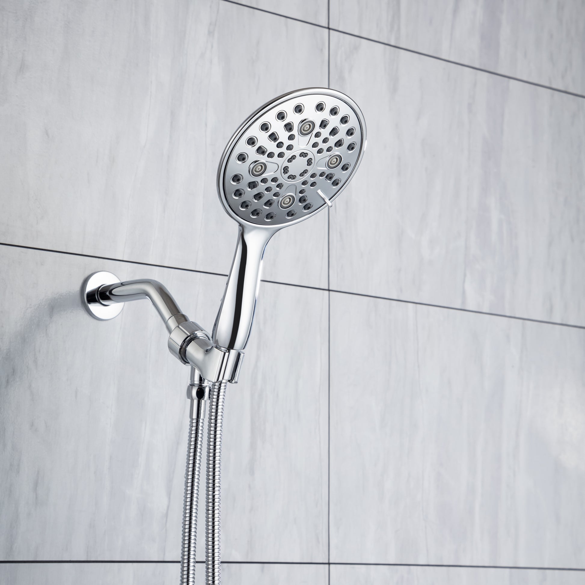 Cobbe 8 Functions Shower Head with handheld High chrome-metal