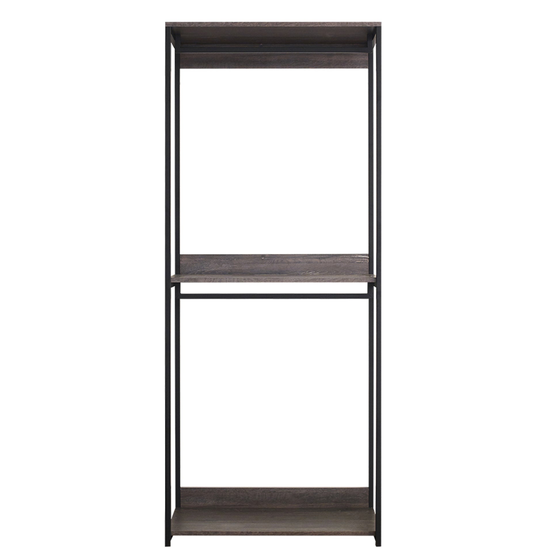 Monica Wood Walk In Closet System Rustic Mdf Melamine