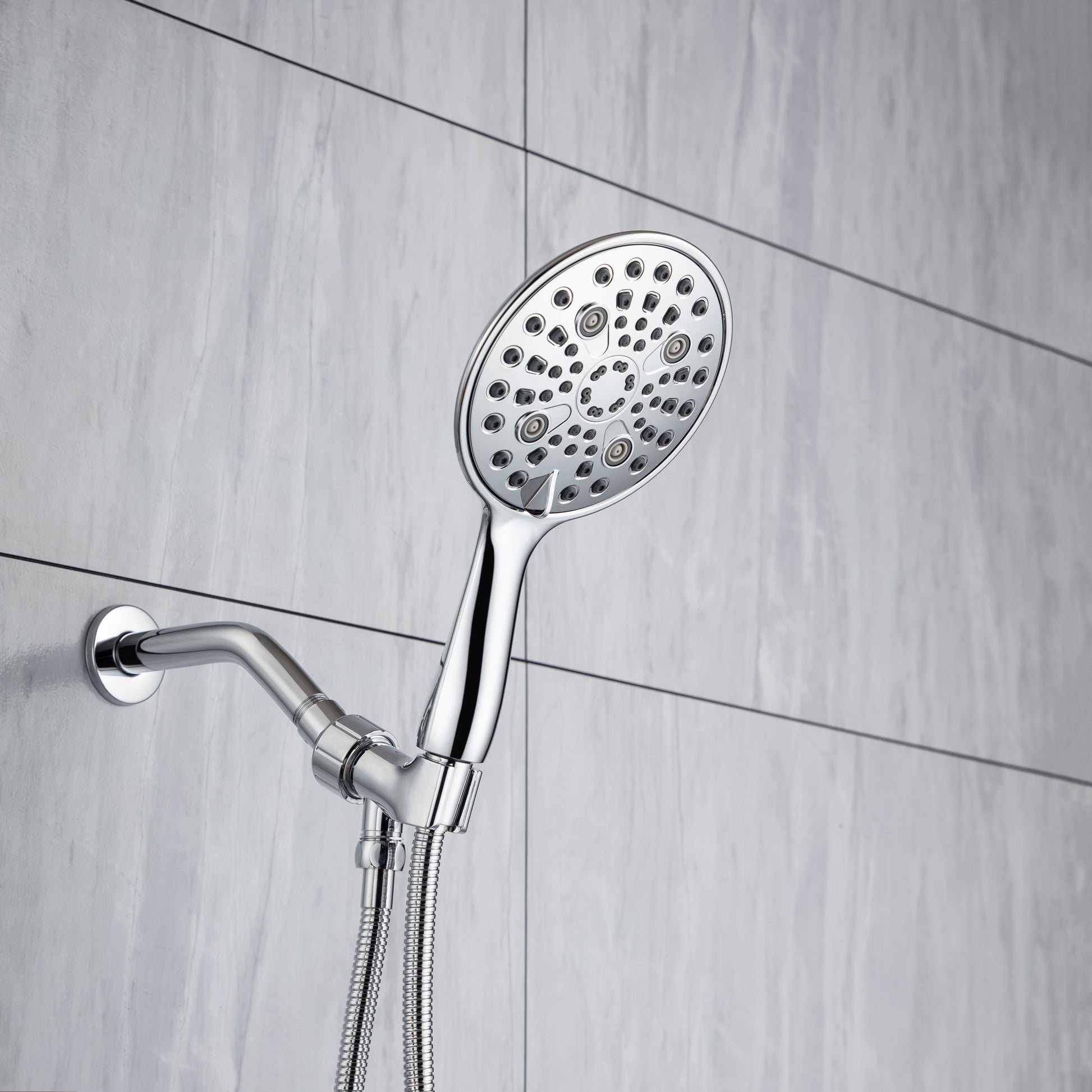Cobbe 8 Functions Shower Head with handheld High chrome-metal