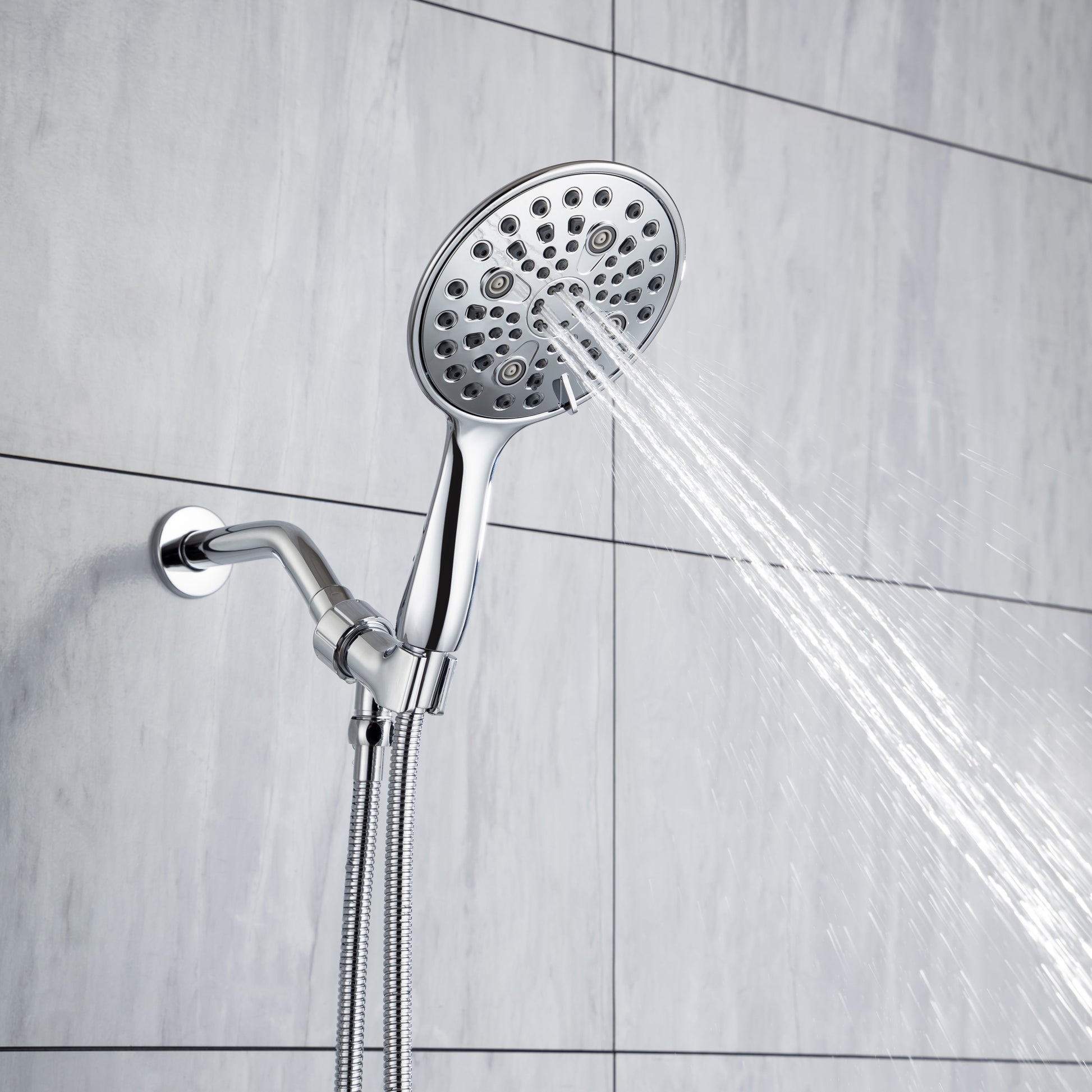 Cobbe 8 Functions Shower Head with handheld High chrome-metal