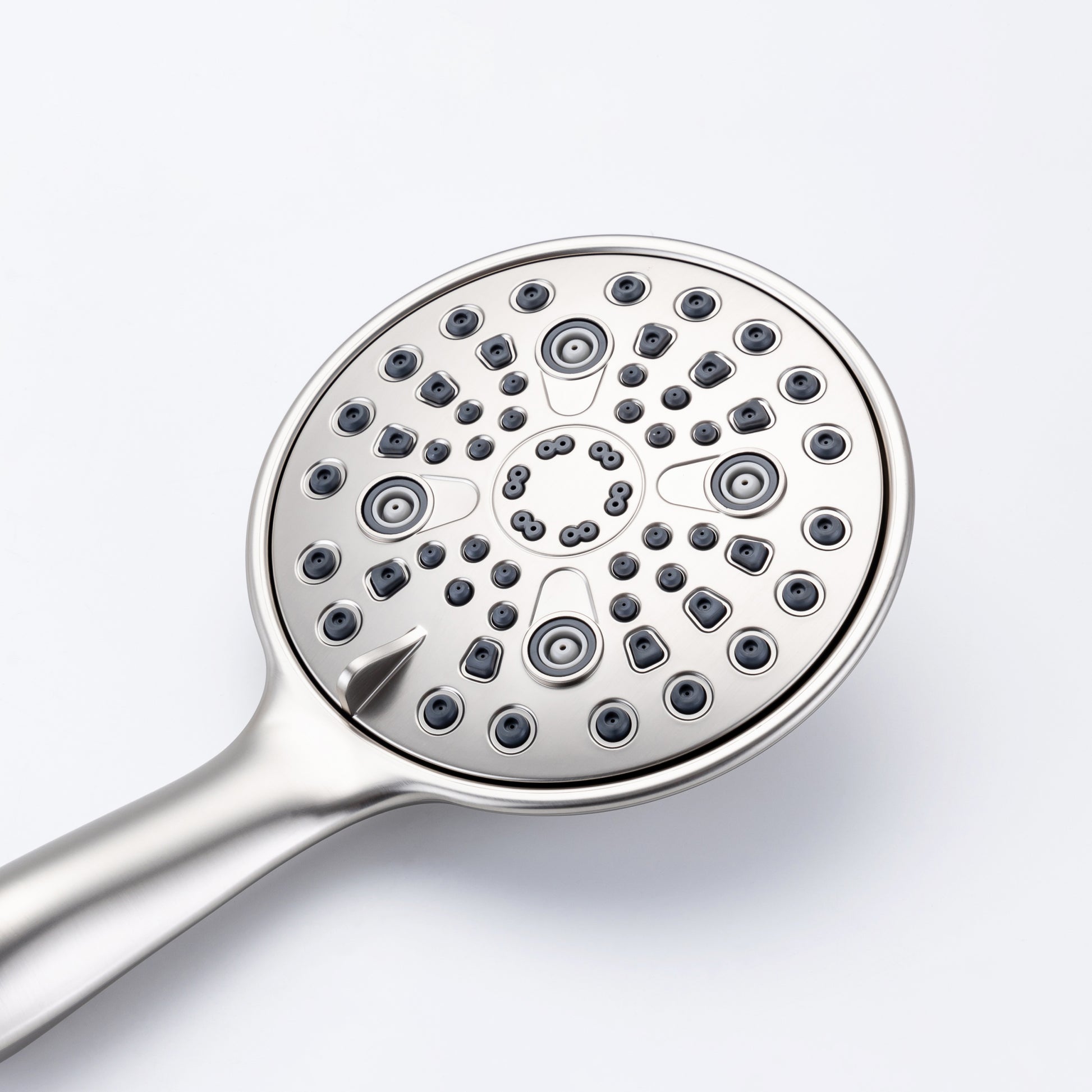 Cobbe 8 Functions Shower Head with handheld High brushed nickel-metal