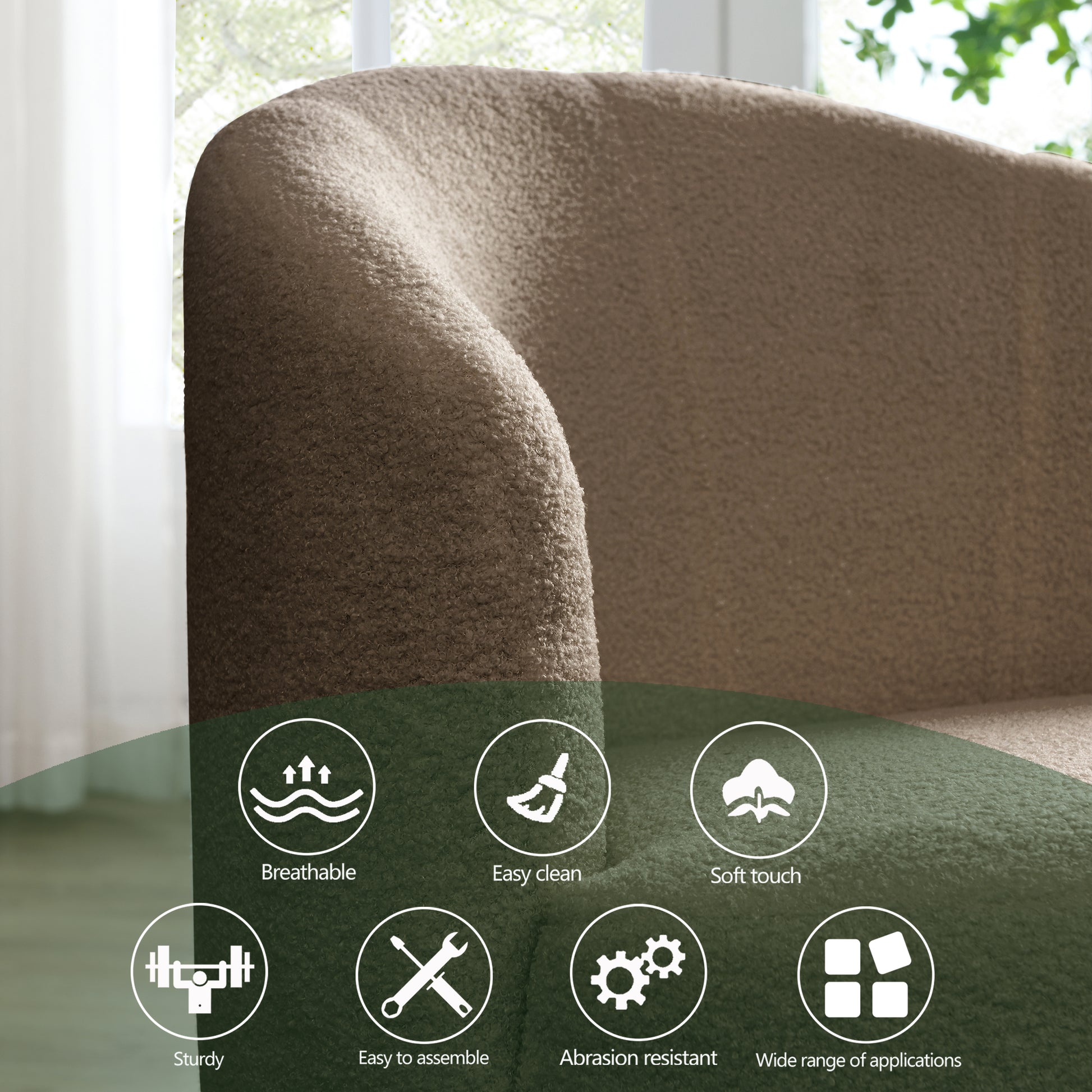 Video Welike Swivel Barrel Chair, Living Room Swivel Chair With Round Storage Chair, 360 Swivel Club Chair, Nursery, Bedroom, Office, Hotel With Upholstered Modern Armchair, Teddy Fabric Coffee Foam Fabric