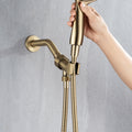 Cobbe 8 Functions Shower Head with handheld High brushed gold-metal