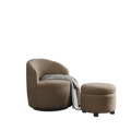 Video Welike Swivel Barrel Chair, Living Room Swivel Chair With Round Storage Chair, 360 Swivel Club Chair, Nursery, Bedroom, Office, Hotel With Upholstered Modern Armchair, Teddy Fabric Coffee Foam Fabric
