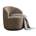 Video Welike Swivel Barrel Chair, Living Room Swivel Chair With Round Storage Chair, 360 Swivel Club Chair, Nursery, Bedroom, Office, Hotel With Upholstered Modern Armchair, Teddy Fabric Coffee Foam Fabric