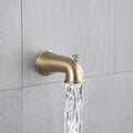 6 In. Detachable Handheld Shower Head Shower Faucet brushed gold-brass