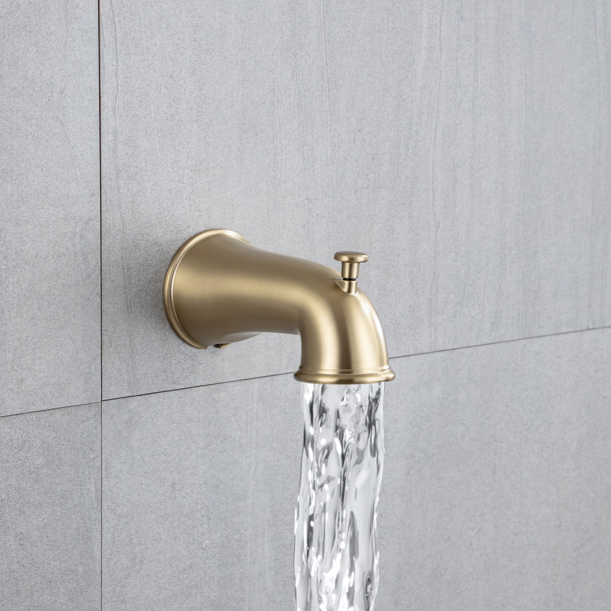 6 In. Detachable Handheld Shower Head Shower Faucet brushed gold-brass