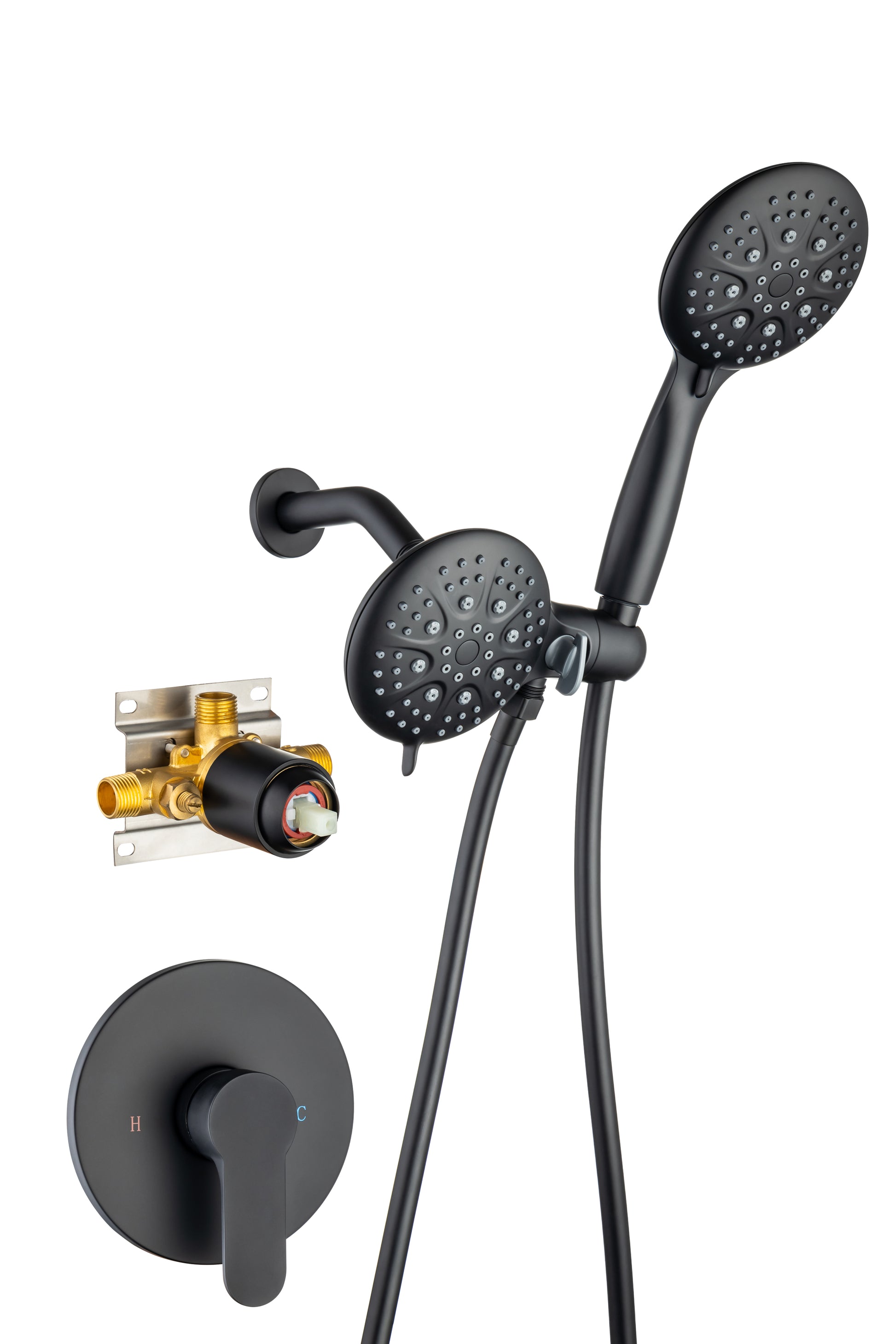 Shower System with Handheld Showerhead & Rain