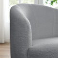 Video Welike Swivel Barrel Chair, Living Room Swivel Chair With Round Storage Chair, 360 Swivel Club Chair, Nursery, Bedroom, Office, Hotel With Upholstered Modern Armchair, Teddy Fabric Grey Teddy Foam Fabric