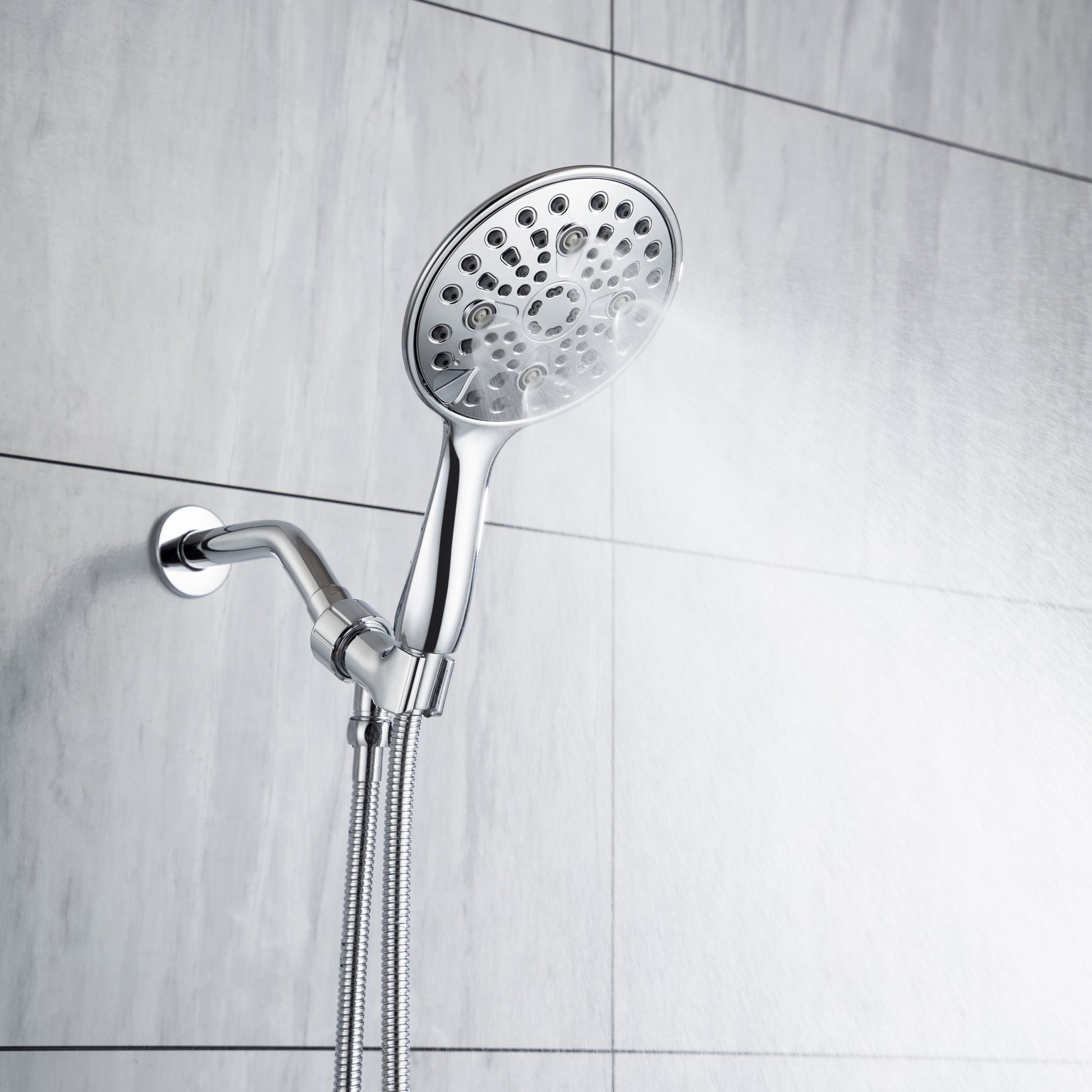 Cobbe 8 Functions Shower Head with handheld High chrome-metal