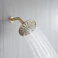 6 In. Detachable Handheld Shower Head Shower Faucet brushed gold-brass