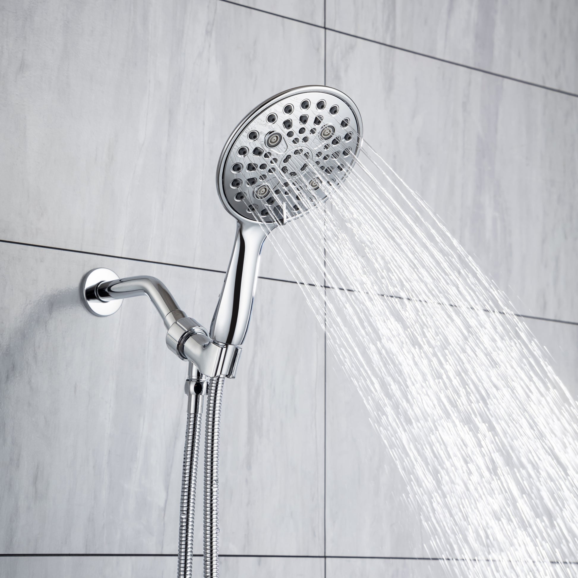 Cobbe 8 Functions Shower Head with handheld High chrome-metal