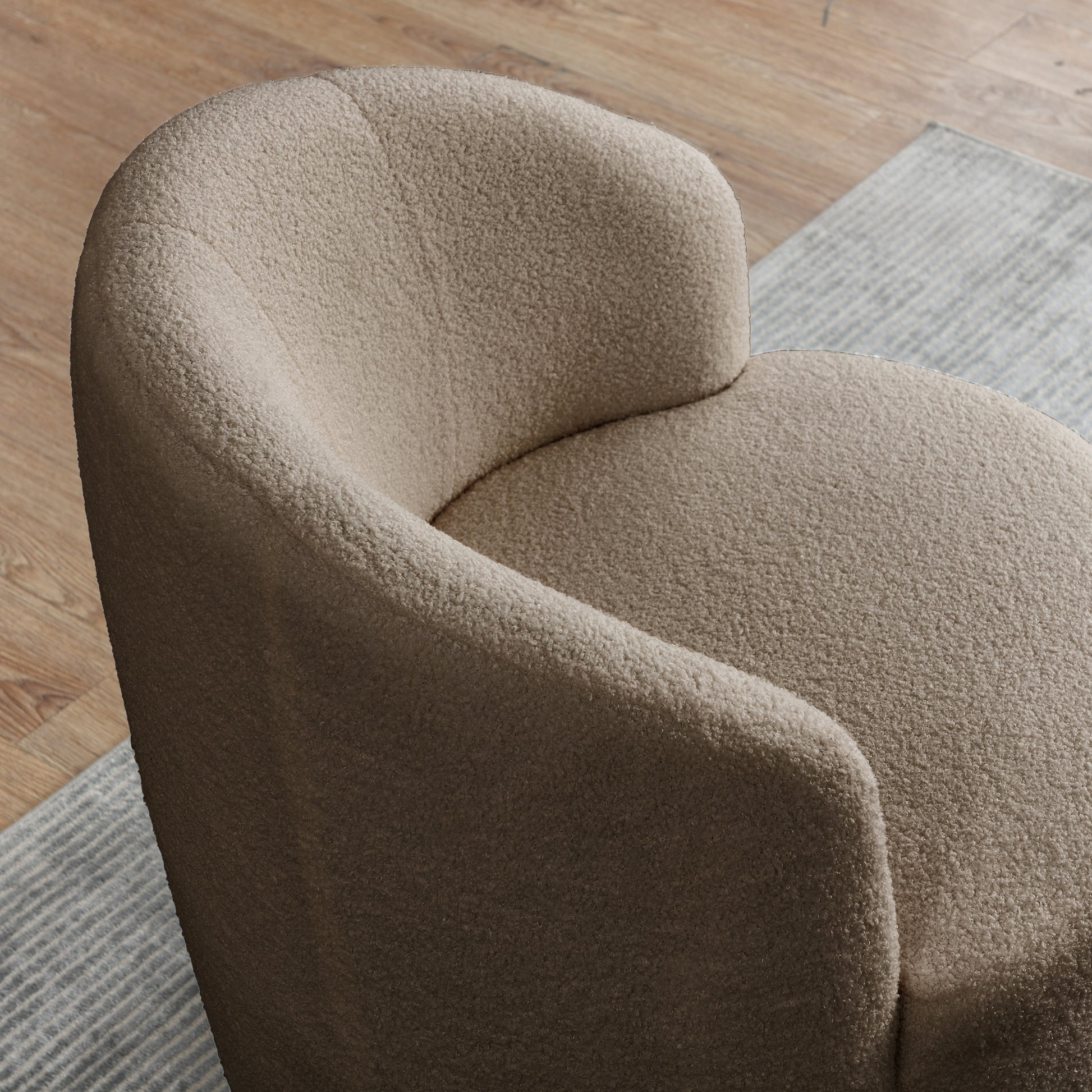 Video Welike Swivel Barrel Chair, Living Room Swivel Chair With Round Storage Chair, 360 Swivel Club Chair, Nursery, Bedroom, Office, Hotel With Upholstered Modern Armchair, Teddy Fabric Coffee Foam Fabric