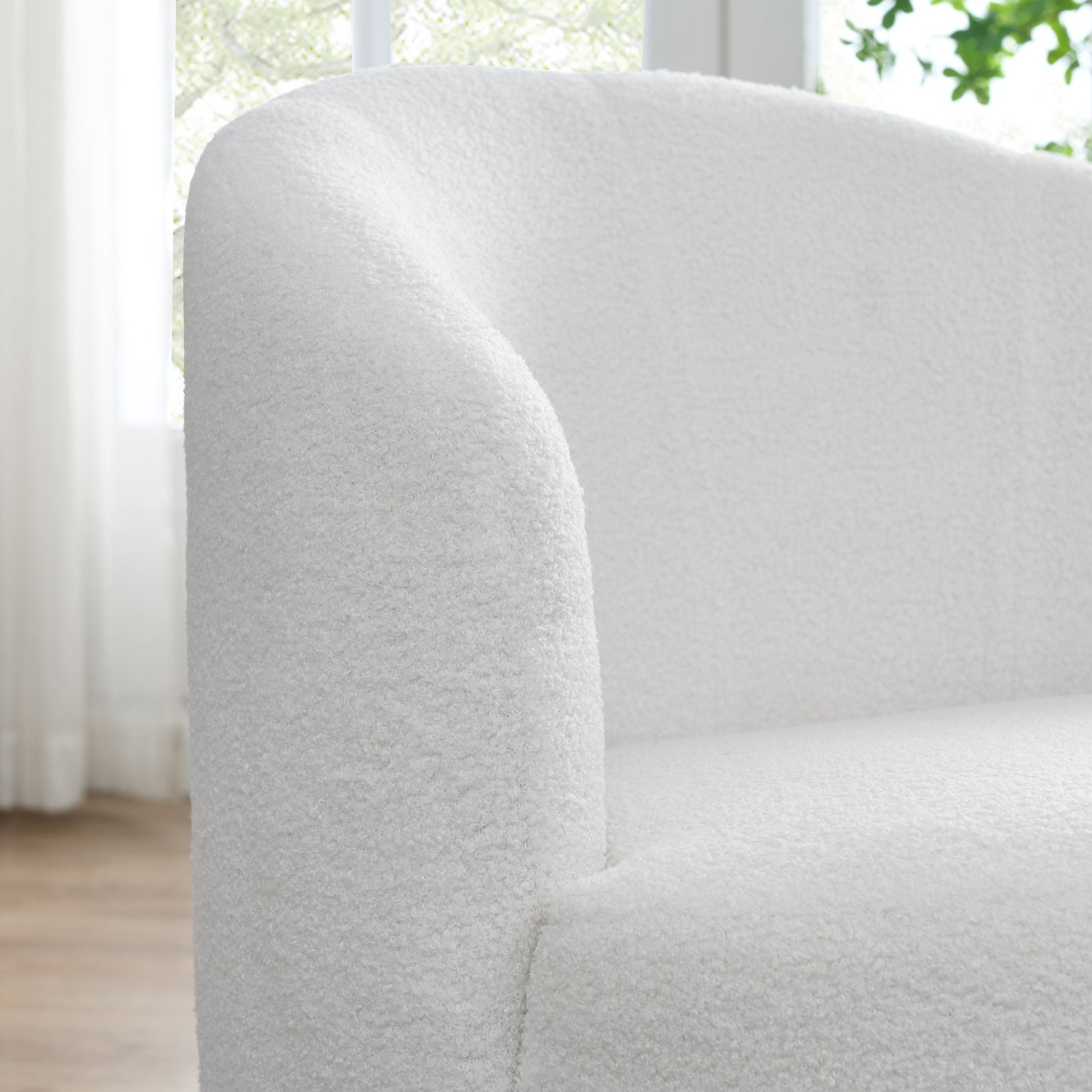 Video Welike Swivel Barrel Chair, Living Room Swivel Chair With Round Storage Chair, 360 Swivel Club Chair, Nursery, Bedroom, Office, Hotel With Upholstered Modern Armchair, Teddy Fabric White Teddy Foam Fabric
