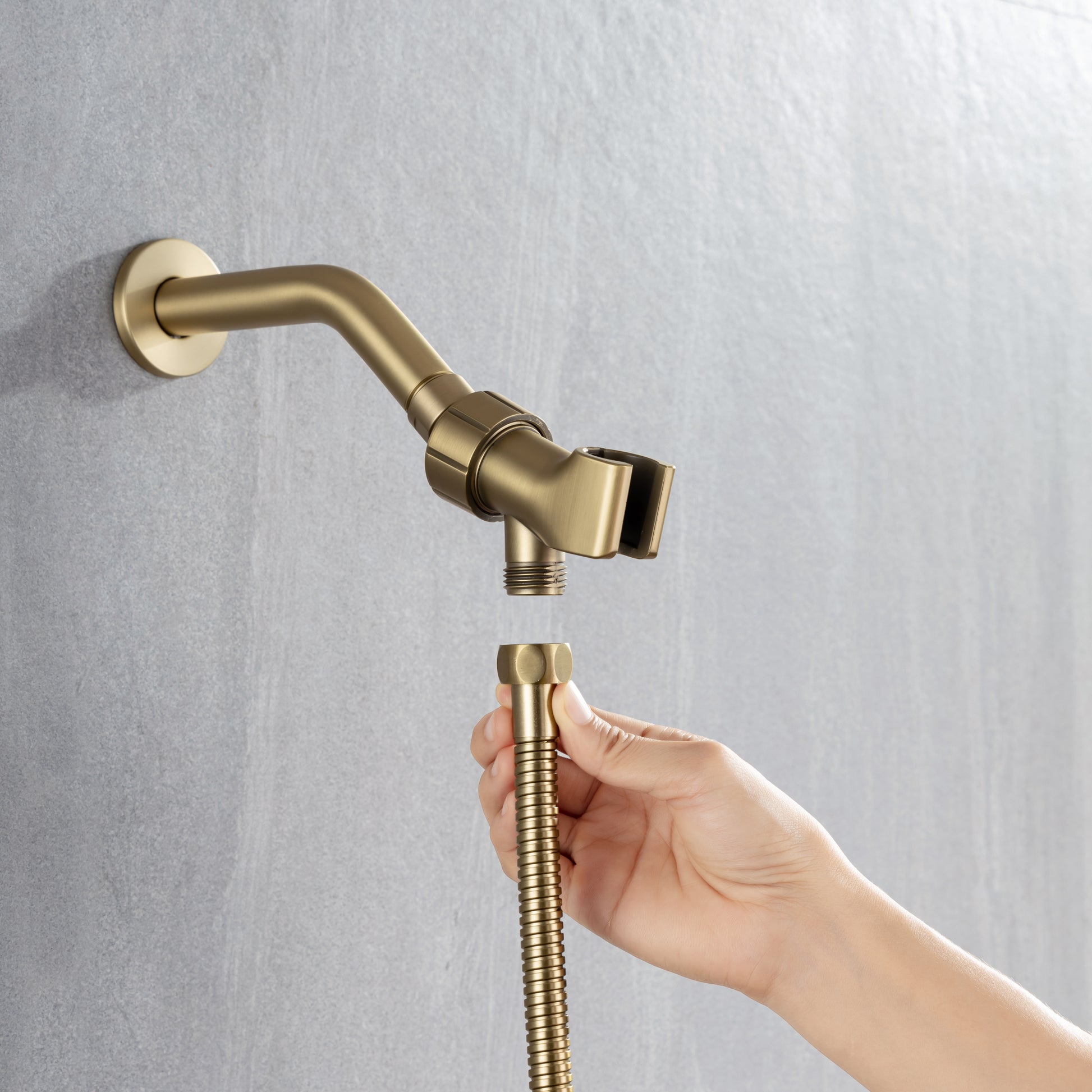 Cobbe 8 Functions Shower Head with handheld High brushed gold-metal