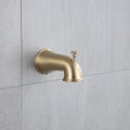 6 In. Detachable Handheld Shower Head Shower Faucet brushed gold-brass