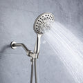 Cobbe 8 Functions Shower Head with handheld High brushed nickel-metal