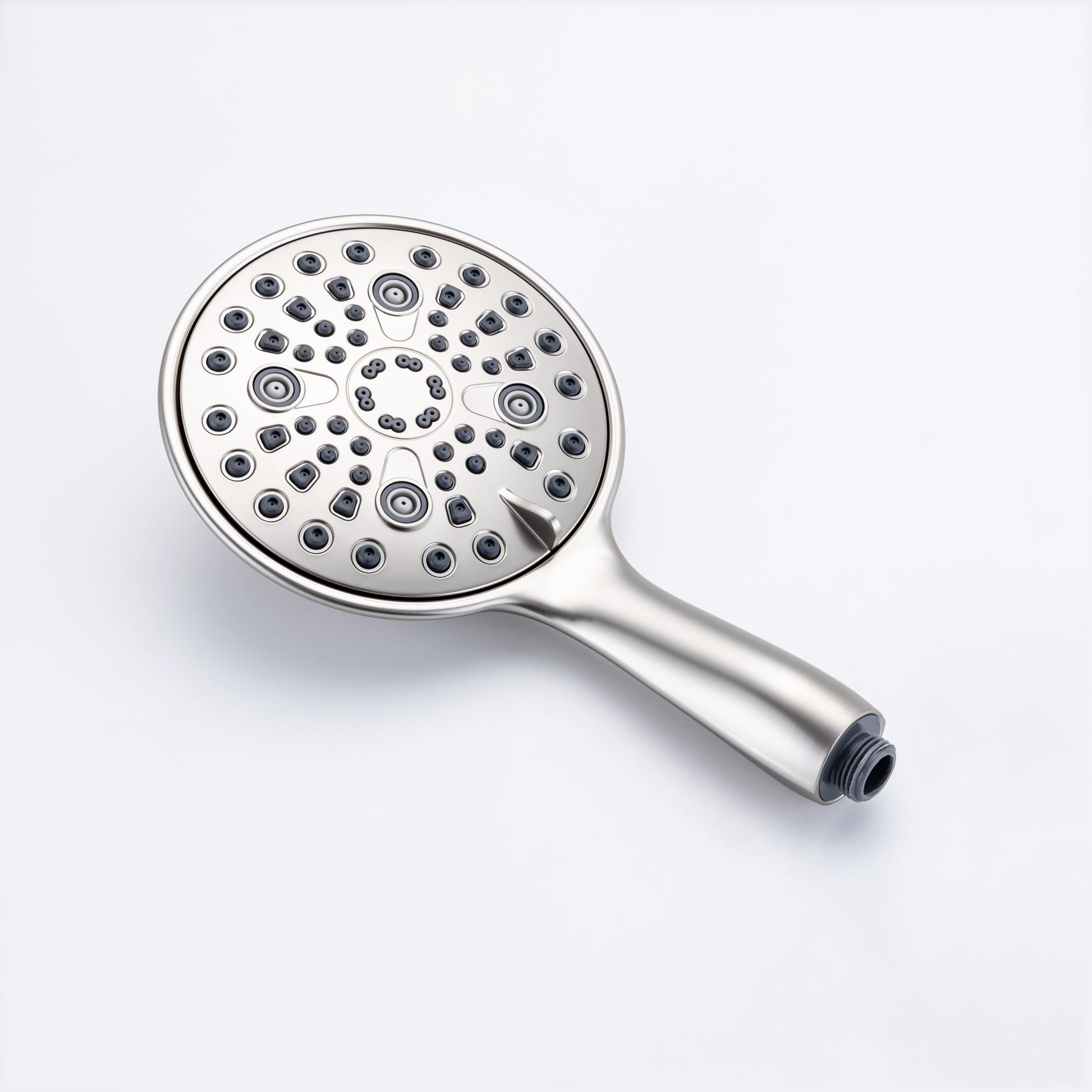 Cobbe 8 Functions Shower Head with handheld High brushed nickel-metal