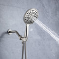 Cobbe 8 Functions Shower Head with handheld High brushed nickel-metal