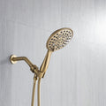 6 In. Detachable Handheld Shower Head Shower Faucet brushed gold-brass