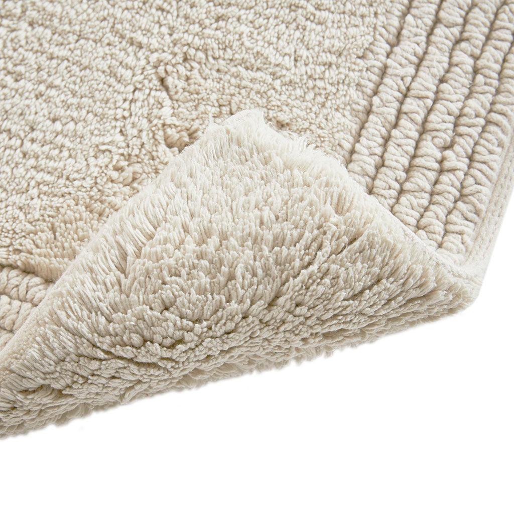 100% Cotton Tufted 3000 GSM Reversible Bath Rug natural-cotton