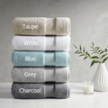 1000Gsm 100% Cotton 6 Piece Towel Set Charcoal Cotton