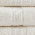 6 Piece Organic Cotton Towel Set Ivory Cotton