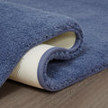 Bath Rug Navy Polyester