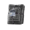 100% Egyptian Cotton 6 Piece Towel Set Charcoal Cotton